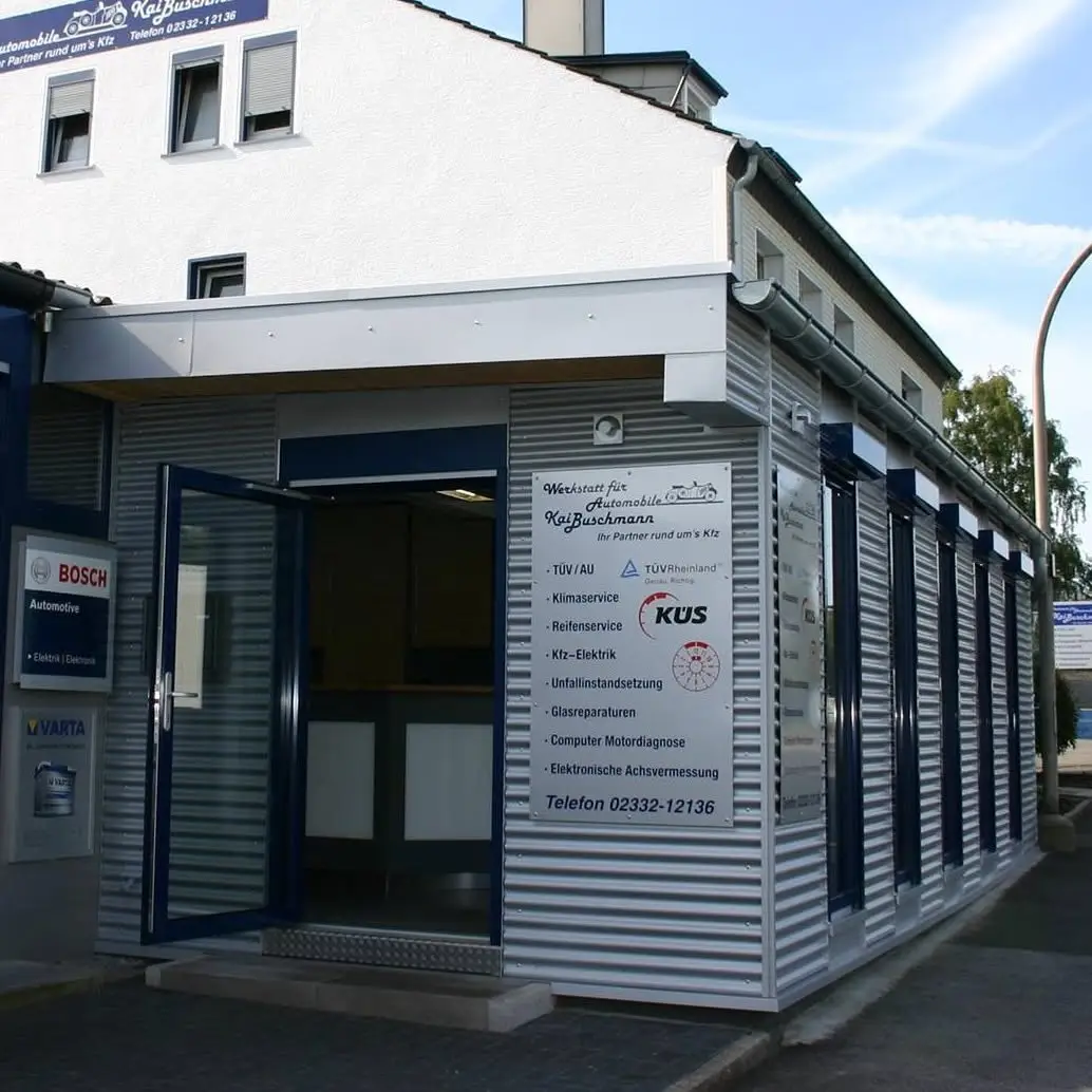 Eingang zum Büro der Werkstatt an der Breitenfelder Straße 33 in Gevelsberg